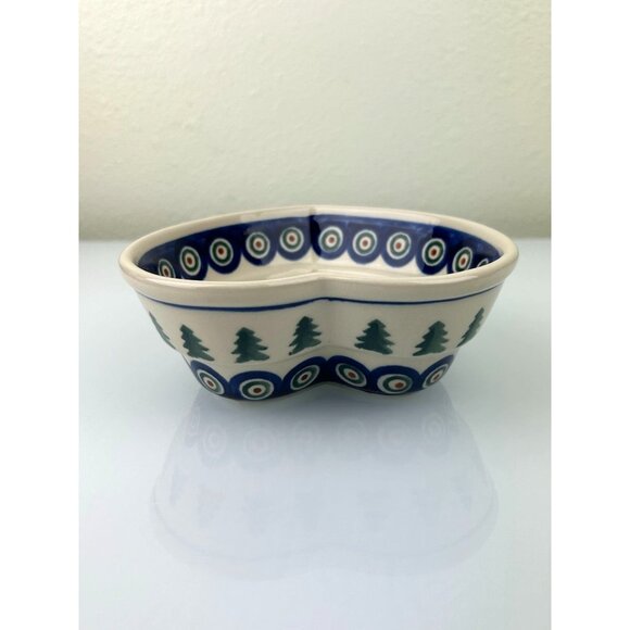 Polish Pottery Heart Bowl Momo Panache Boleslawiec Poland Tree Cottagecore - Picture 5 of 14